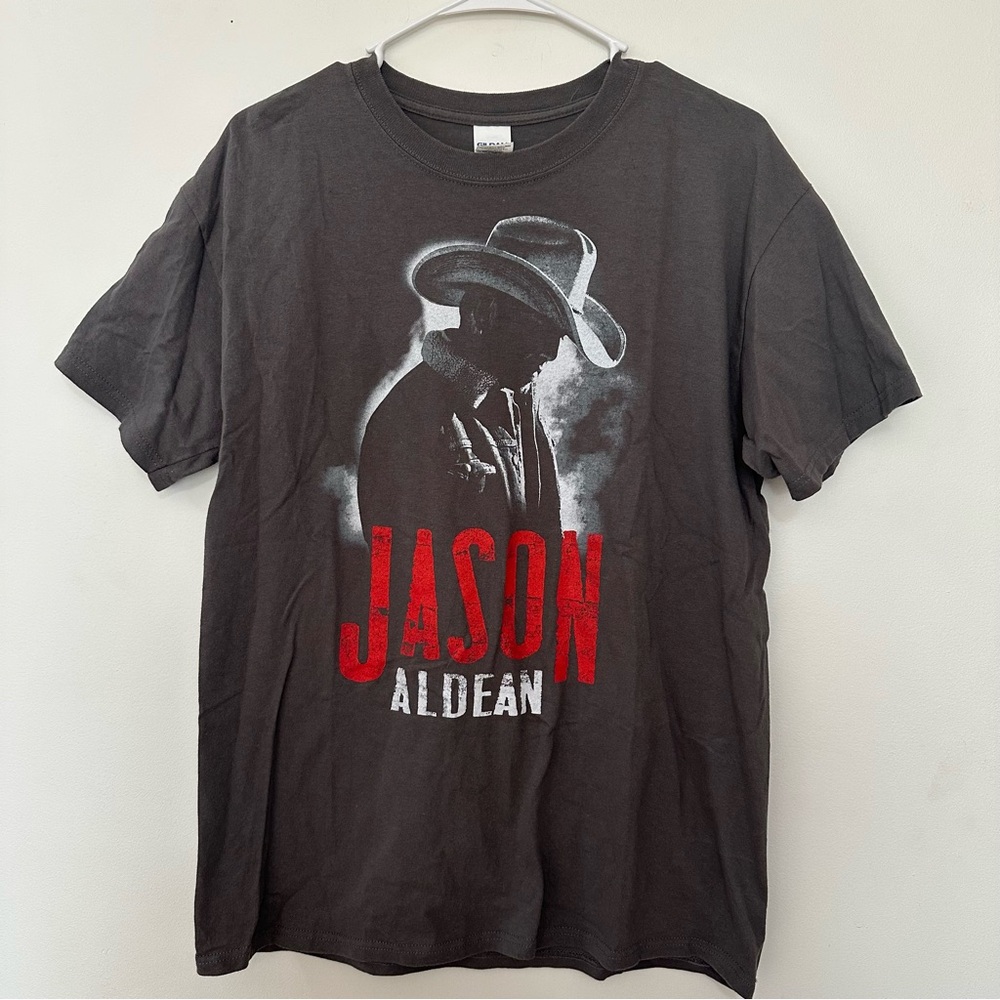 Jason Aldean High Noon Neon‎ Tour Shirt Tee Size Medium Gildan 100% Cotton